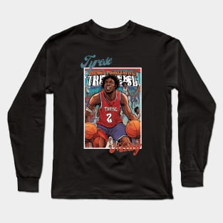 Tyrese Maxey Philadelphia victor illustration design Long Sleeve T-Shirt